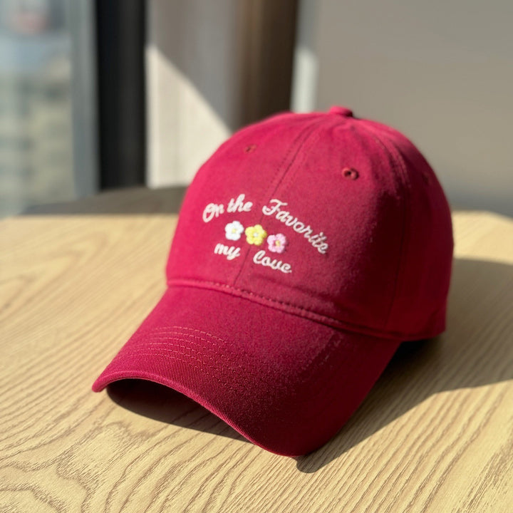 Women's Embroidered Text Cap Bowlift