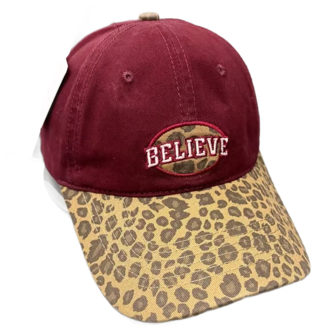 Women's Casual Leopard Print Baseball Cap Bowlift