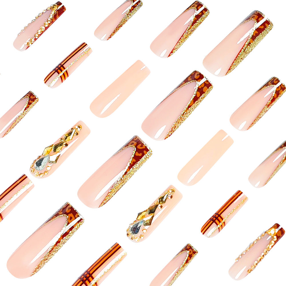 Decorative Stiletto Nail Art Tips with Gems Bowlift