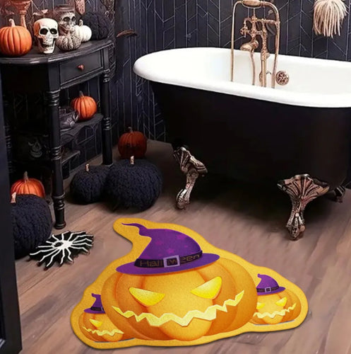 Halloween Theme Plush Bath Mat