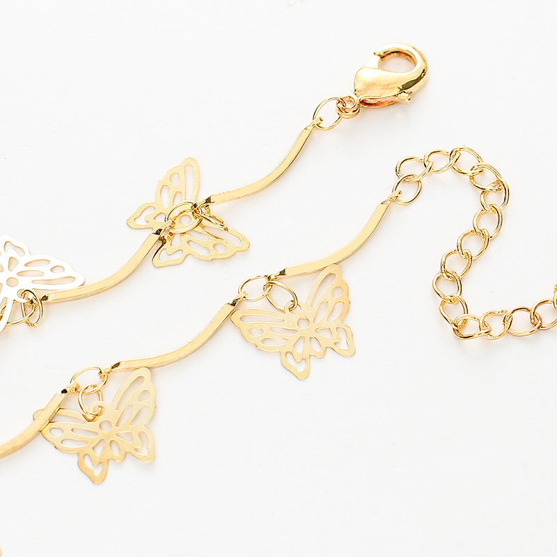 Butterfly Design Choker Necklace Bowlift