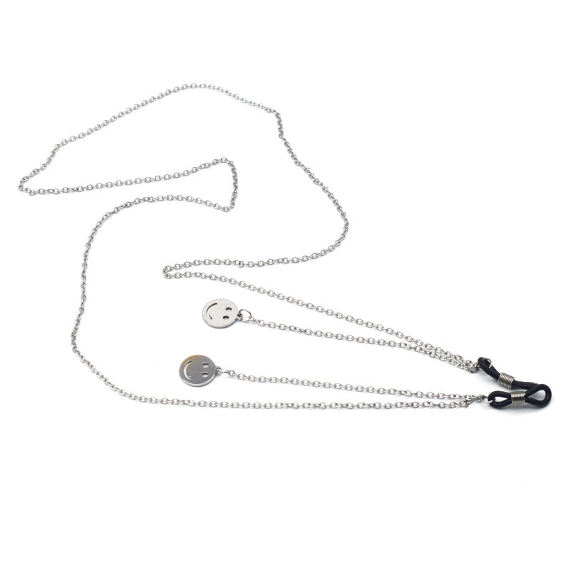 Chic Smiley Face Eyewear Chain Bowlift