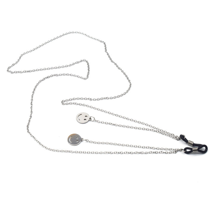Chic Smiley Face Eyewear Chain Bowlift