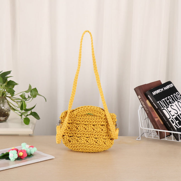 Handcrafted shoulder bag with unique knit design Bowlift