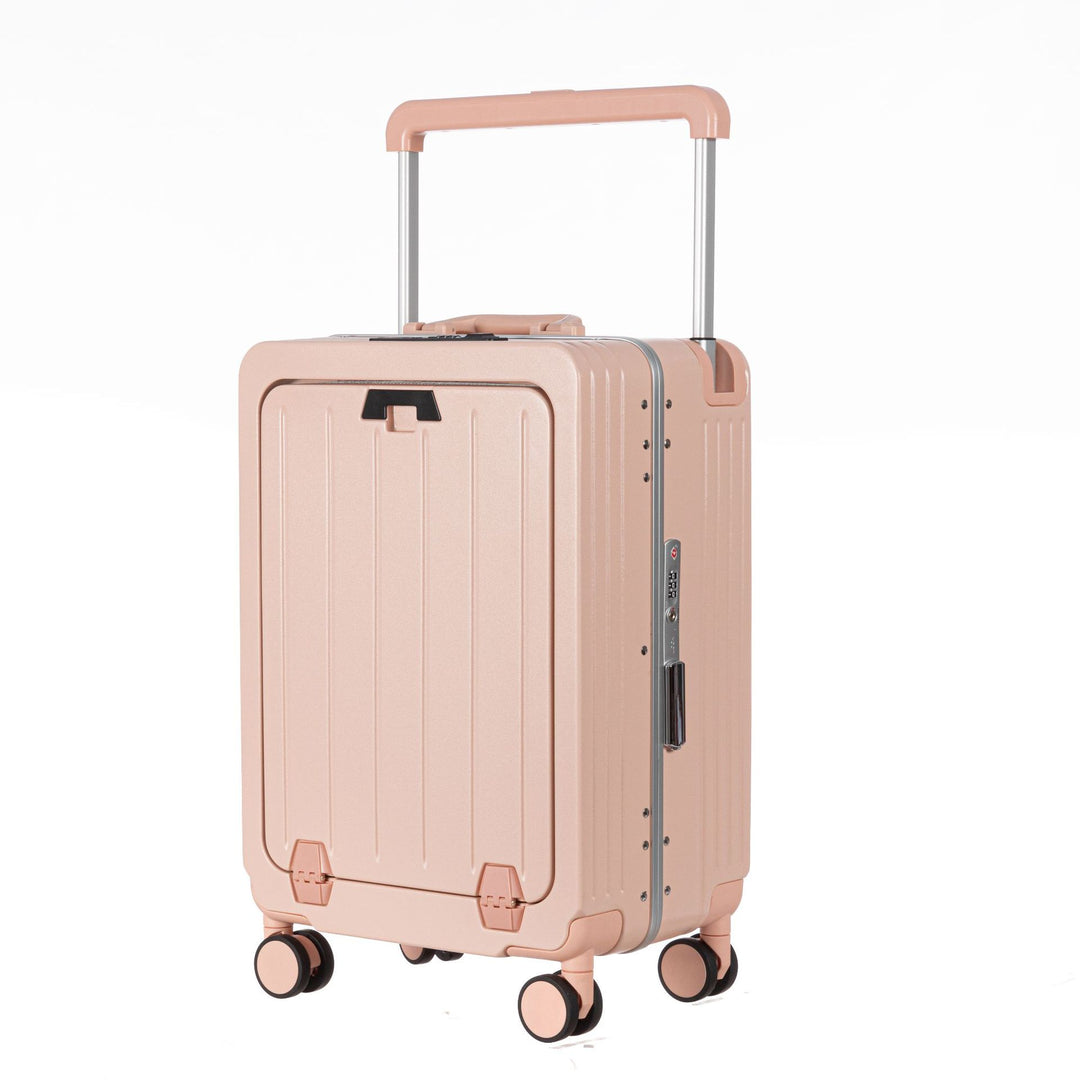 Unisex Compact Aluminum Hard Shell Carry-On Suitcase Bowlift