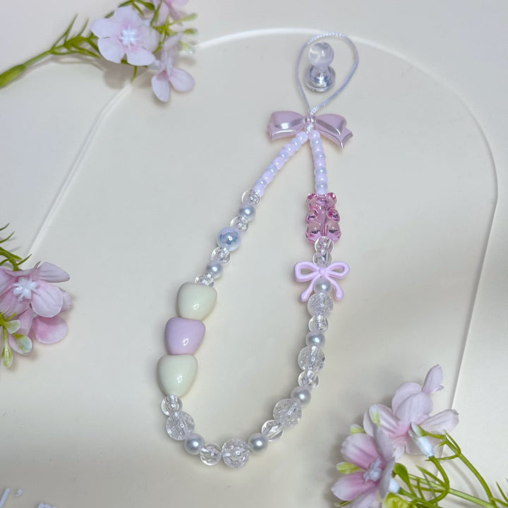 Beaded Charm Phone Strap Bowlift