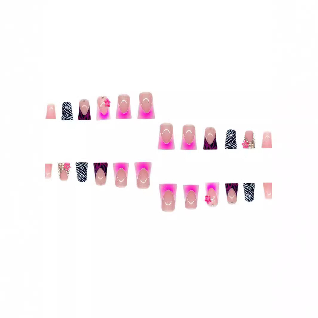 Artistic Glitter Nail Extensions Bowlift