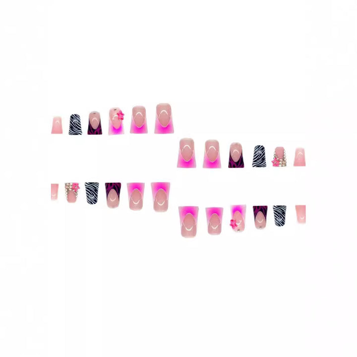 Artistic Glitter Nail Extensions Bowlift