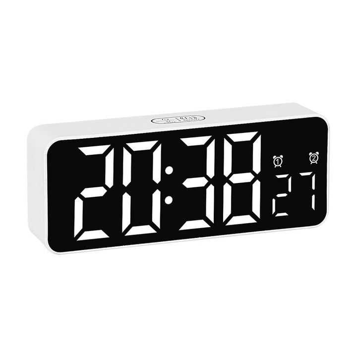 Digital Alarm Clock with Large LED Display and Dual Alarm Function Bowlift