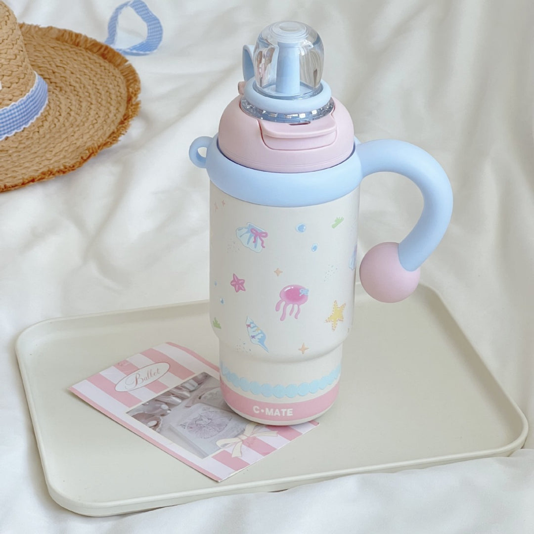 Women Insulated Drinking Bottle with Creative Components Bowlift