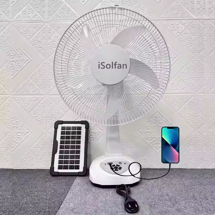 Unisex Solar-powered Stand Fan Bowlift