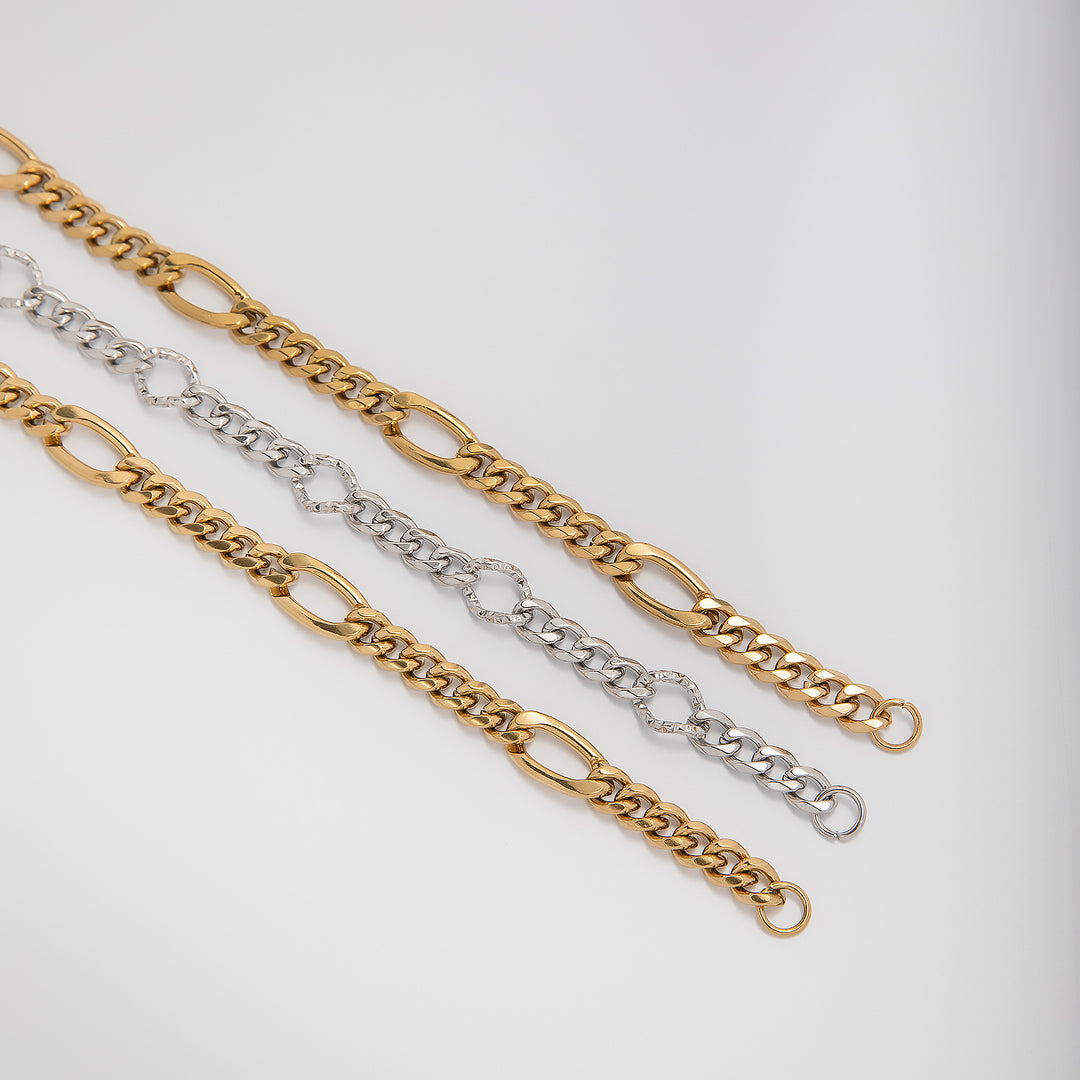 Chunky Interlocking Link Chain Necklace Bowlift