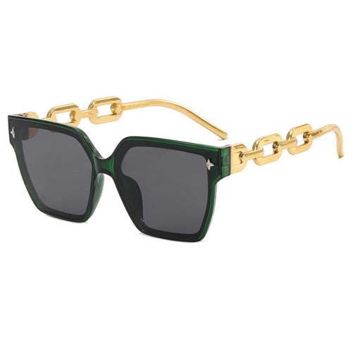 Ladies fashionable oversized sunglasses with combined frame Bowlift