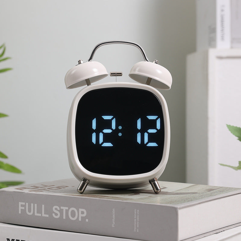 Digital Alarm Clock in Retro Style Bowlift