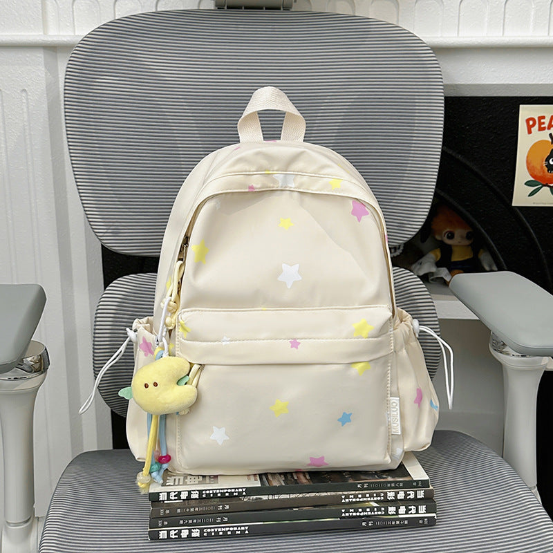 Fun Star Patterned Backpack Bowlift
