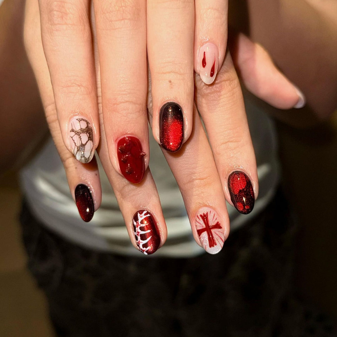 Creative Art Nails with Festive Design Bowlift