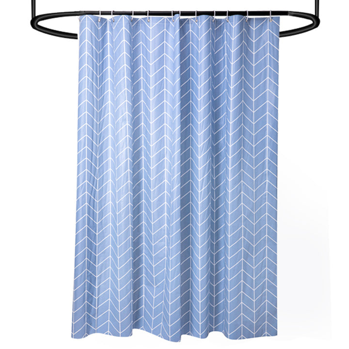 Modern Chevron Pattern Shower Curtain Bowlift