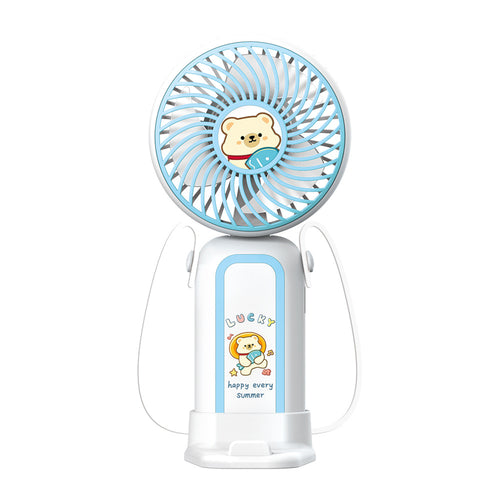 Women Cartoon Mini Fan Bowlift