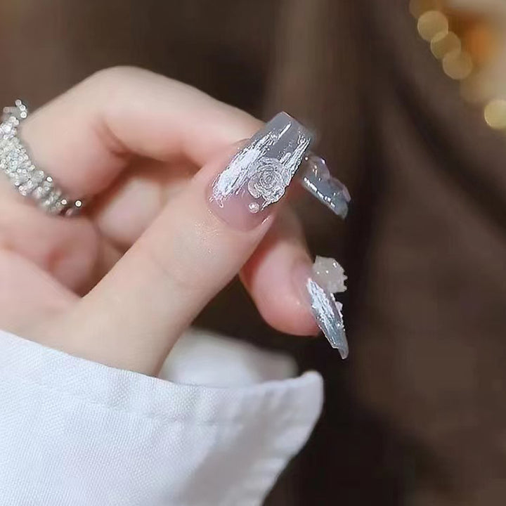 Artistic Acrylic Press-On Nail Extensions Bowlift