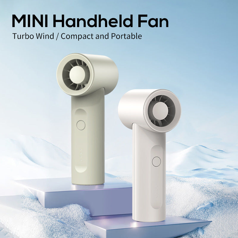 Women portable mini fan with rechargeable battery and three speed settings Bowlift