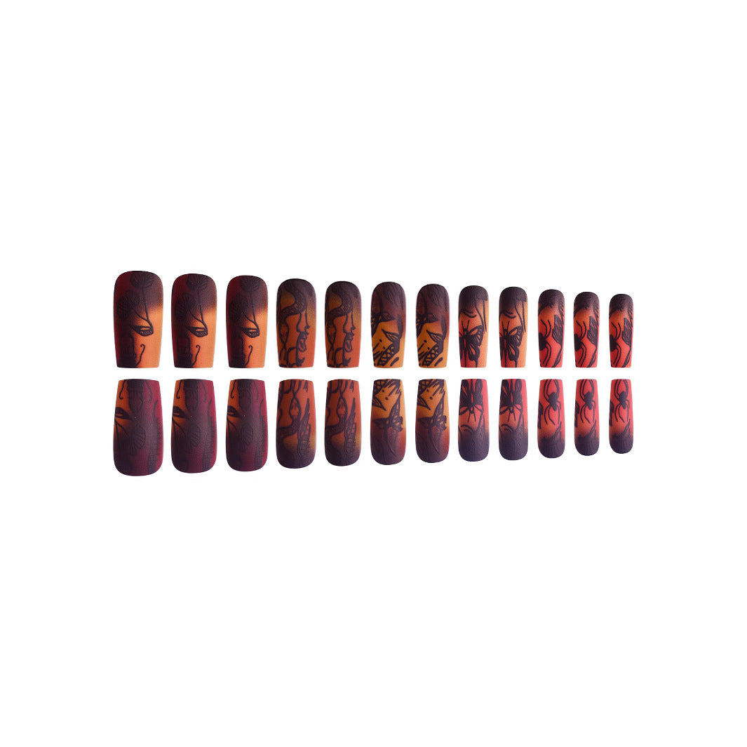 Artistic Abstract Press-On Nails Bowlift