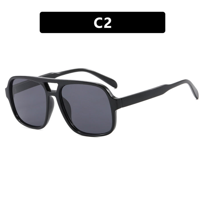 Women's modern square sunglasses with stylish transparent frame Bowlift