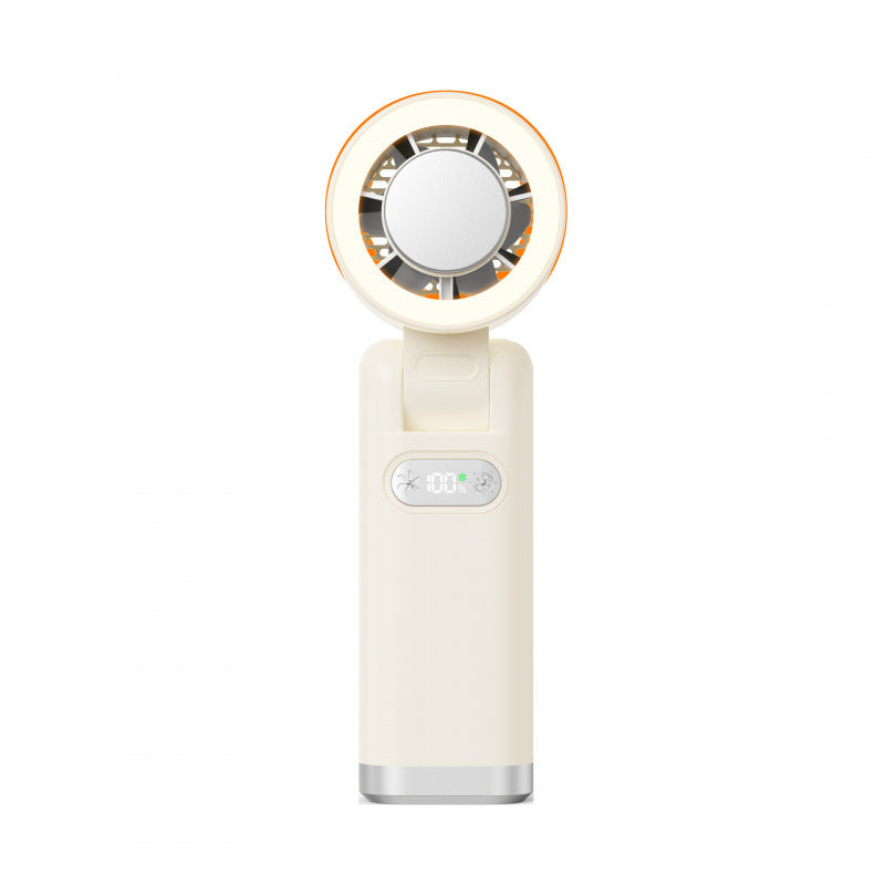 Women portable hand-held fan with digital speed display Bowlift
