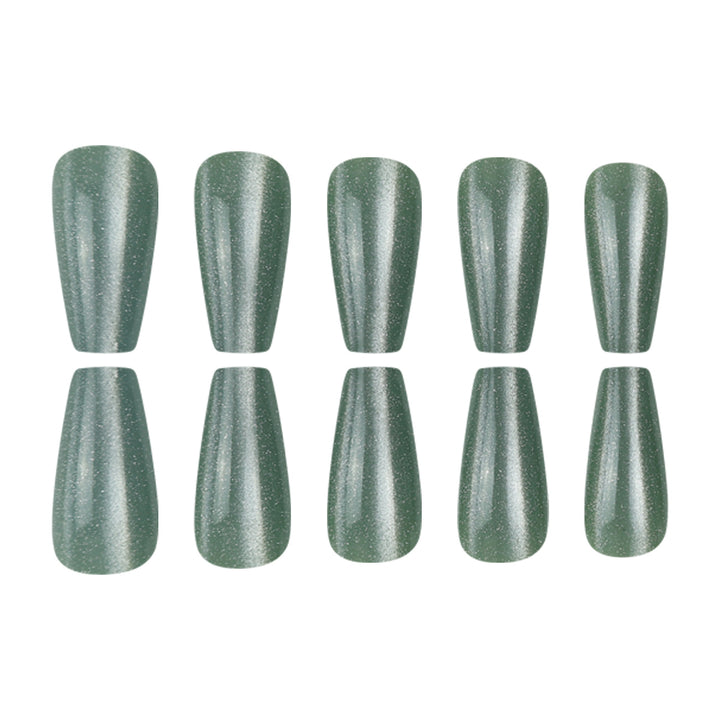 Sparkling Long Press-On Nails Bowlift