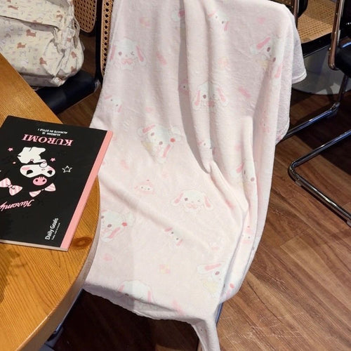 Cute Animal-Themed Fleece Throw Blanket