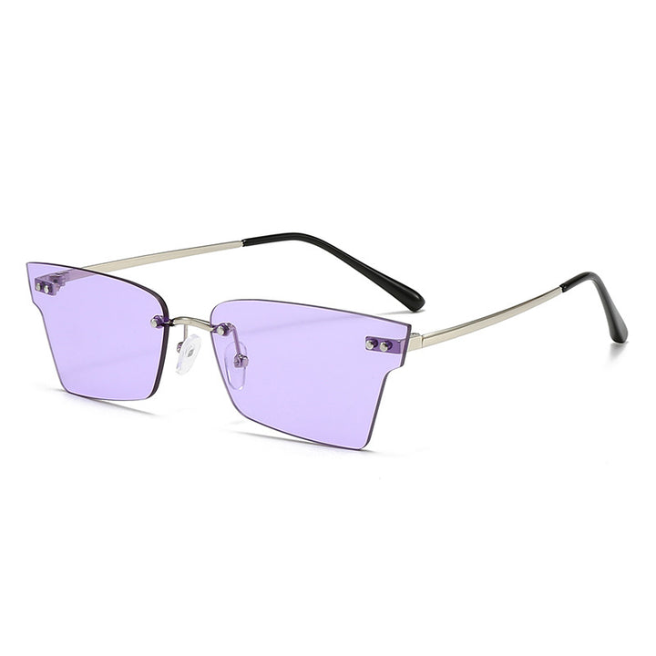 Ladies trendy geometric sunglasses with ultra-light frame Bowlift