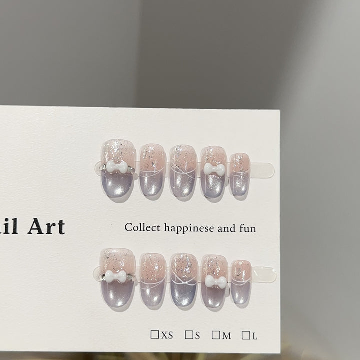 Stylish Press-On Nail Design Set