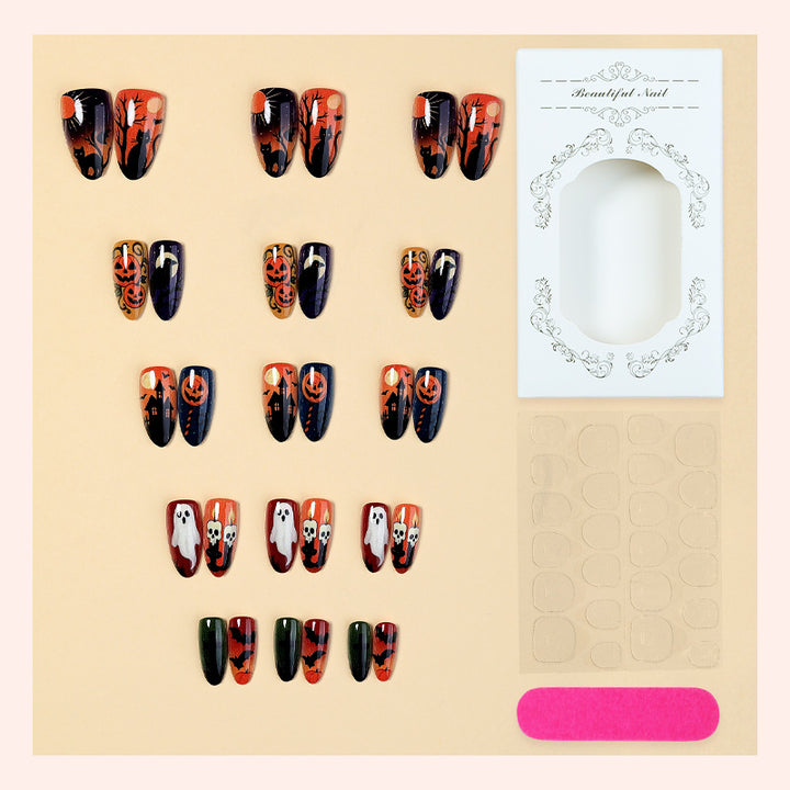 Halloween-Themed Press-On Nail Set Bowlift 1788495816