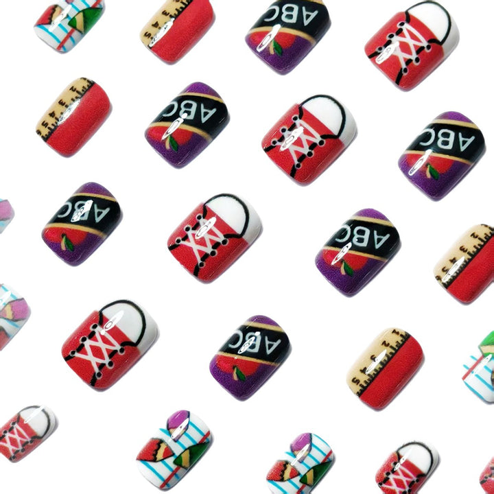 Creative Educational Theme Nail Art Bowlift