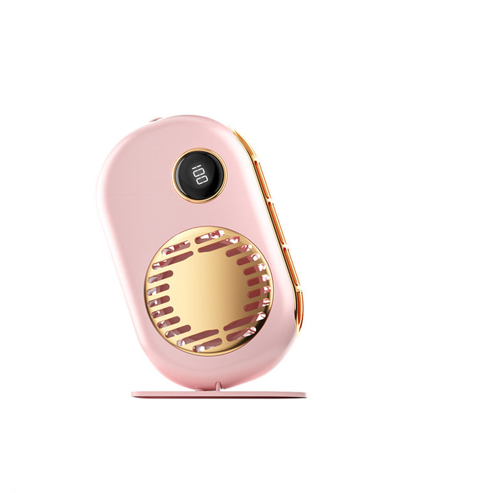 Women's Portable Mini Fan with Digital Display Bowlift