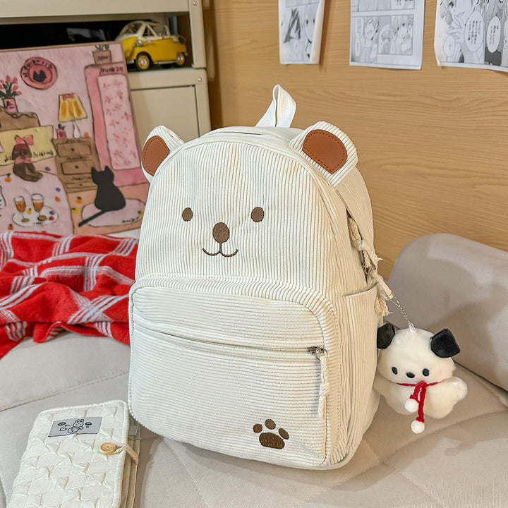 Backpack with Cute Bear Design and Practical Compartments Bowlift