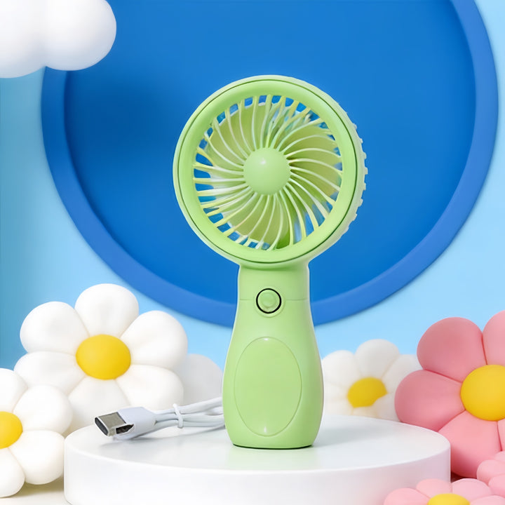 Women's Portable Mini Hand Fan with USB Charging Function Bowlift
