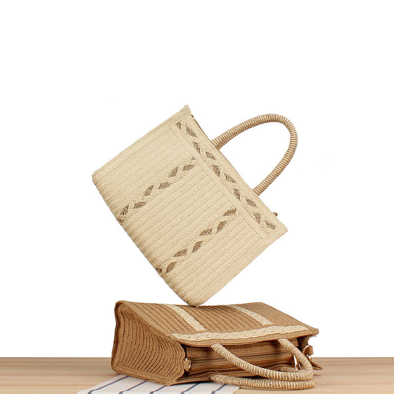Stylish handbag with artistic ribbed design Bowlift