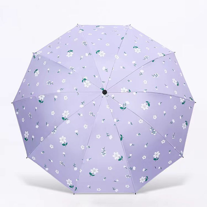 Women's Umbrella with Floral Design Bowlift