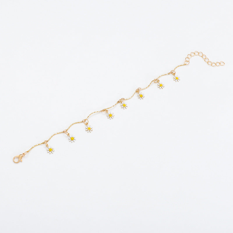 Floral Charm Anklet Bowlift
