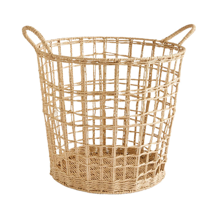 Stylish storage basket made of natural material Bowlift
