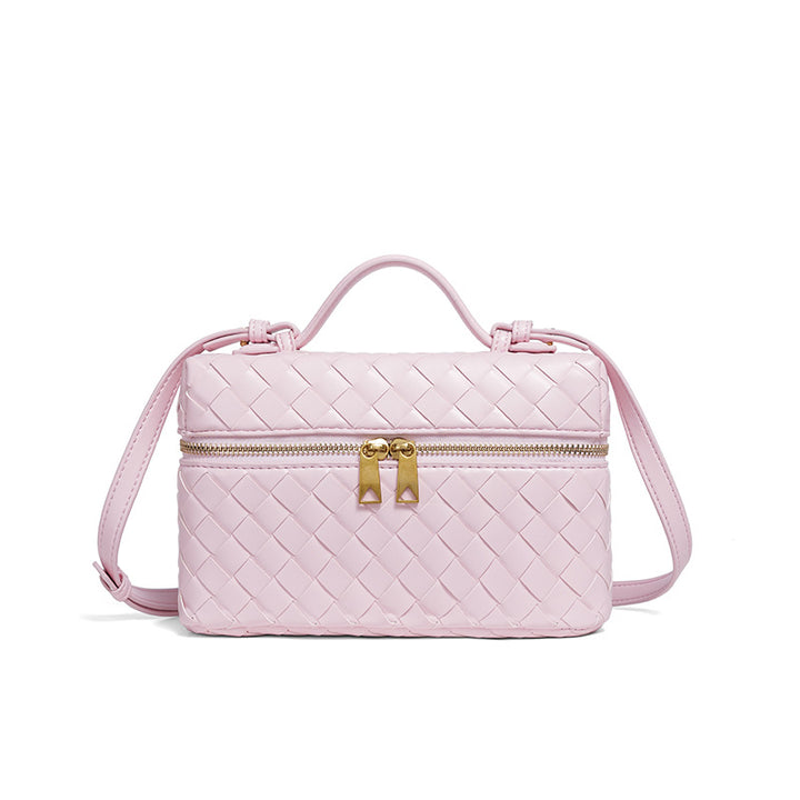 Structured Woven Satchel Bag Bowlift