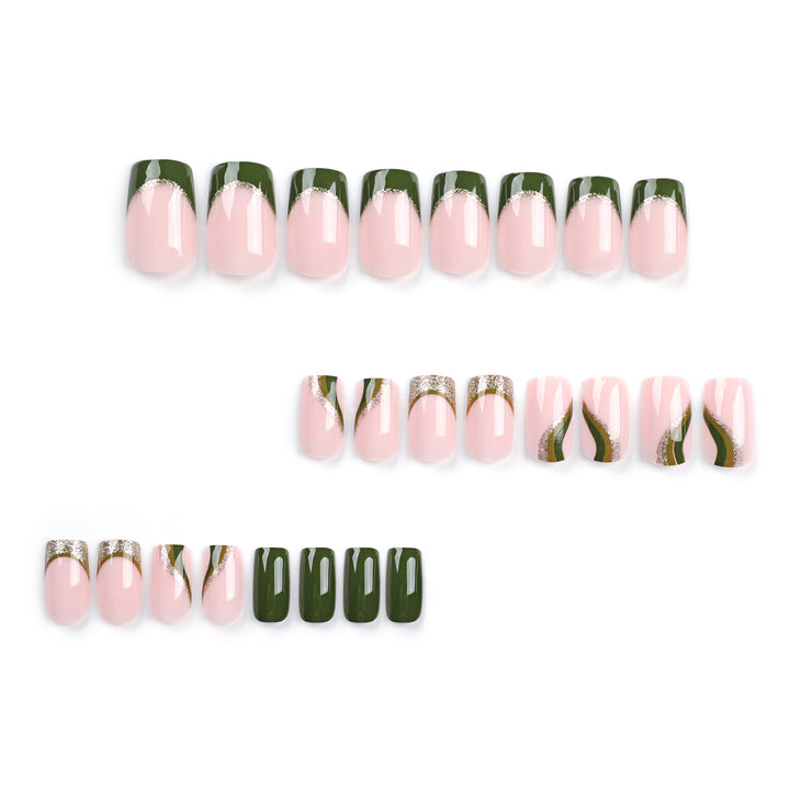 Artful nail extensions with golden accents and elegant design Bowlift