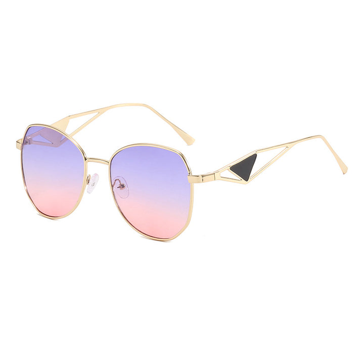 Women's fashionable geometric sunglasses with unique frame Bowlift