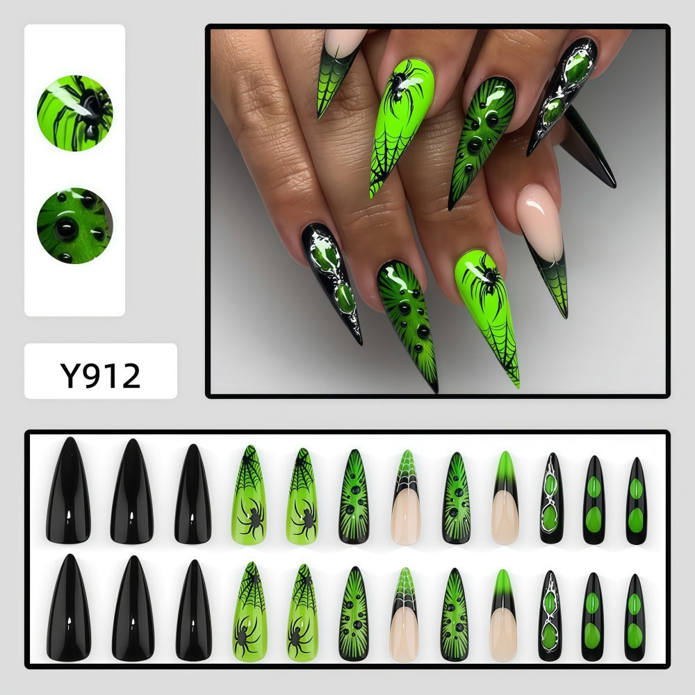 Spooky Nail Art Set with Spider Design Bowlift