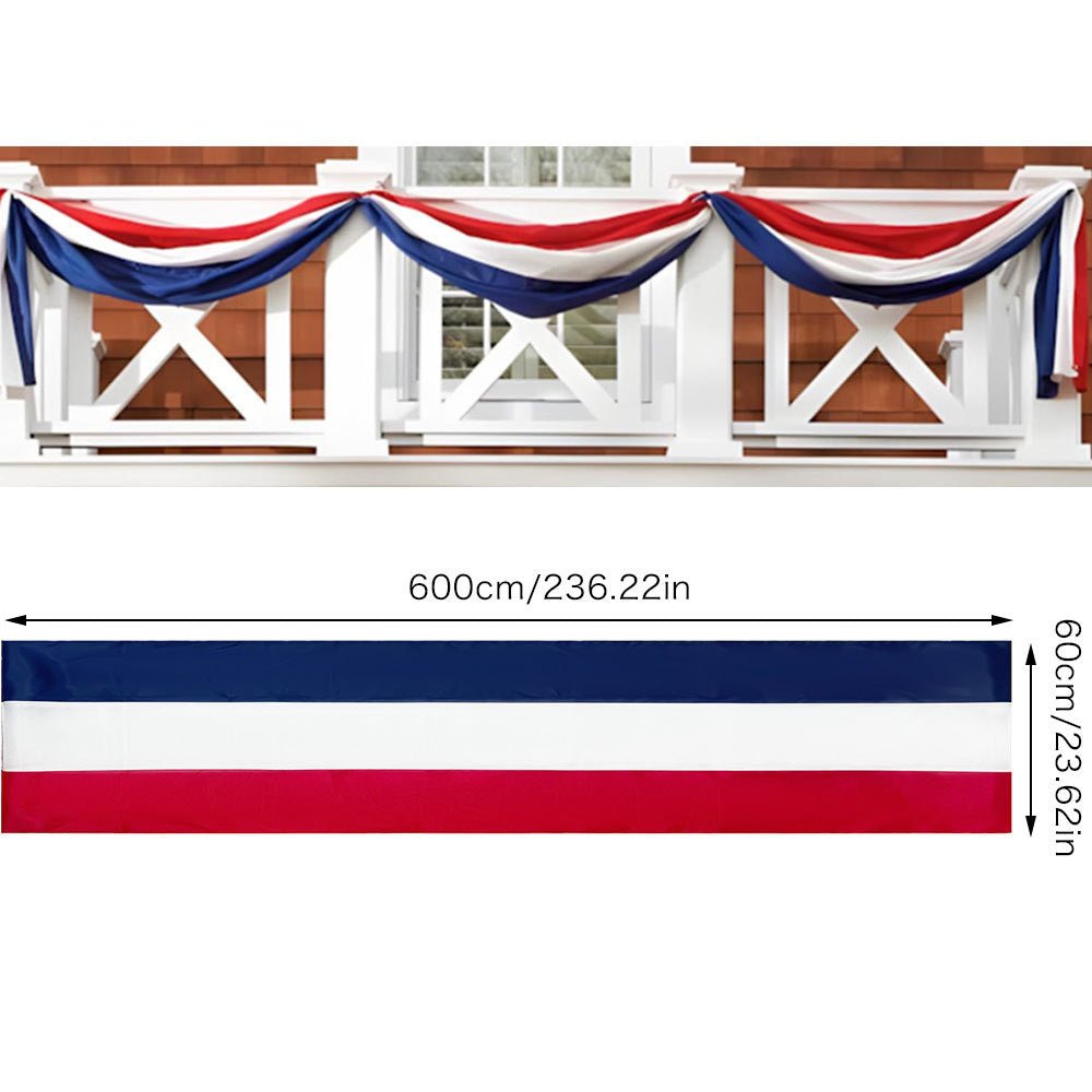 Unisex nan patriotic American flag windsock with long trailing streamers and reinforced hanging loop Bowlift