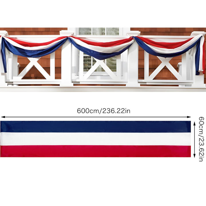 Unisex nan patriotic American flag windsock with long trailing streamers and reinforced hanging loop Bowlift