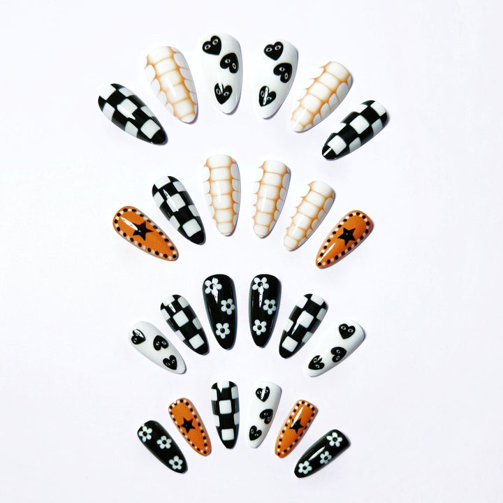 Creative Nail Art with Geometric Designs Bowlift