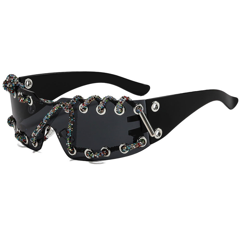 Women's sunglasses with unique lacing design Bowlift