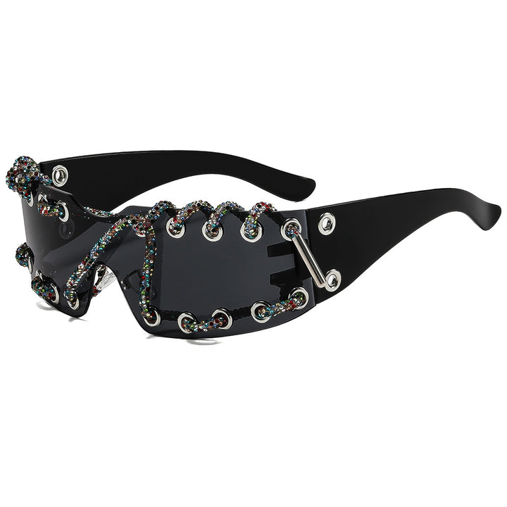 Women's sunglasses with unique lacing design Bowlift