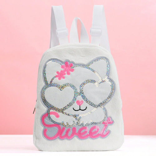 Plush backpack with animal design Bowlift